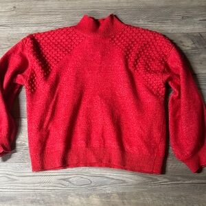 Nine West Vibrant Red Women's Turtleneck Sweater
